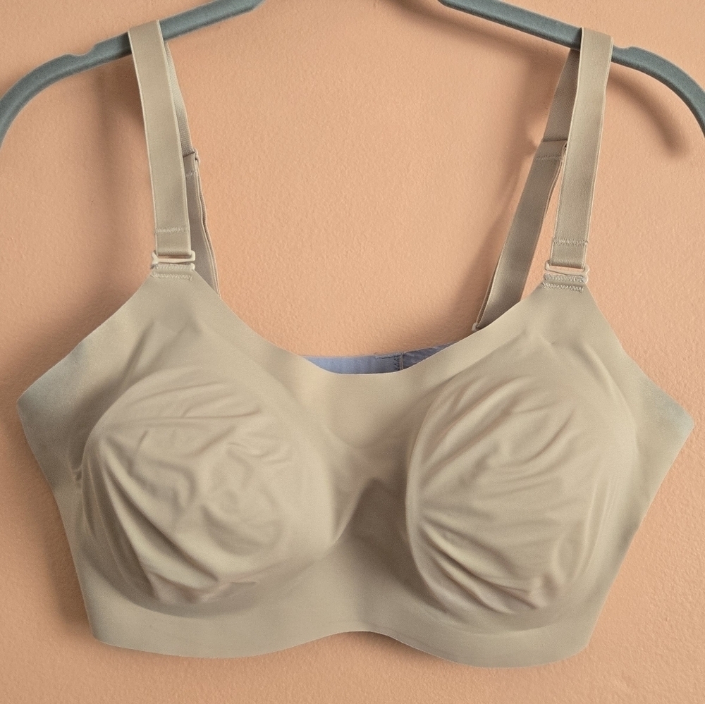 . Knixwear Evolution Bra - Size 6 - Nude/Heather Grey